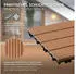 ECD Germany WPC Klickfliese 60 x 30 cm hellbraun (18 Stück)