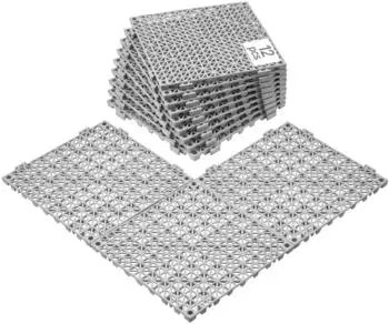 VEVOR Set of 12 openwork garden slabs for swimming pools, 30 x 30 x 1.5 cm