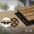 ML-Design WPC Terrassenfliesen 30x30cm 22er Set 2m² teak