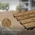 ML-Design WPC Terrassenfliesen 30x30cm 22er Set 2m² teak