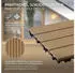 ECD Germany Terrassenfliesen 60x30cm (24er Set) teak