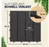 Deuba Outdoor tiles 30 x 30 cm anthracite (55 pcs.)