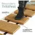 holz4home Rollweg aus Lärche witterungsbeständig schnell trocknend stabil rutschfeste Oberfläche durch Riffelung 25 cm 2,5 m (H4H243)