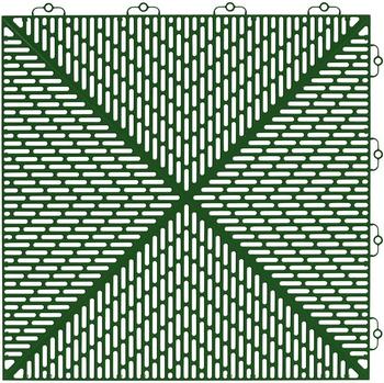 Bergo Unique grün, 38 x 38 cm, 5 m² (35 Stück)
