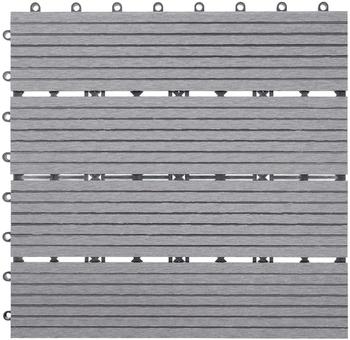 Mendler Rhone grau linear 30 x 30 cm (11 Stück)