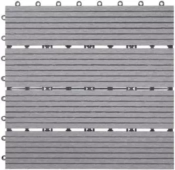 Mendler Rhone grau linear 30 x 30 cm (11 Stück)