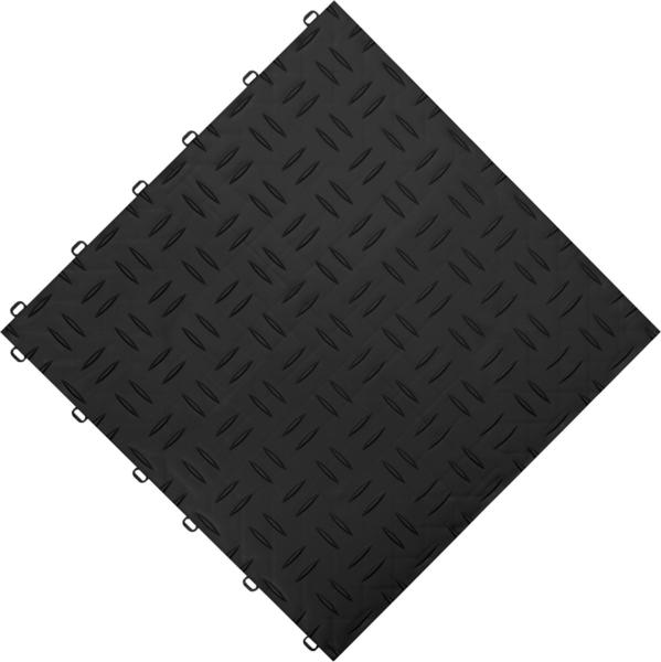 Florco Grip Kunststofffliese 40 x 40 cm (1 Stück) schwarz