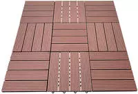 Home Deluxe - Wpc Klickfliese Bavaro - Hellbraun - 3 M2 - 11 Fliesen &Aacute; 30 X 30 Cm I