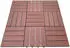 2,97 m², braun: Home Deluxe WPC-Fliesen 30 x 30 cm
