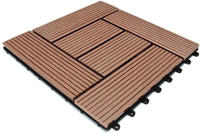 Wpc Fliesen 1m2-6m2 Terrassenfliesen Set Holzfliesen 30x30cm Balkon Pool Garten 22x
