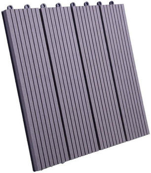 Woltu GmbH Woltu WPC Fliese 30 x 30 cm grau (11 St&uuml;ck)