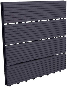 Woltu GmbH Woltu WPC Fliese 30 x 30 cm anthrazit (11 St&uuml;ck)