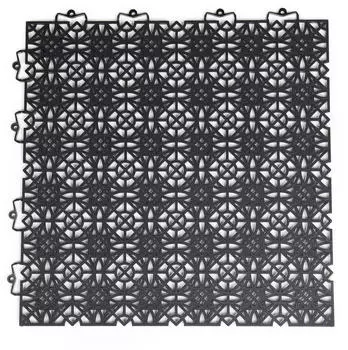 Andiamo Kunststoff-Fliesen Terra Sol 38x38cm schwarz 14 Stk.