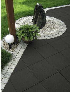 Diephaus Betonplatte iStone Luxury schwarz-basalt 40 x 40 x 4 cm