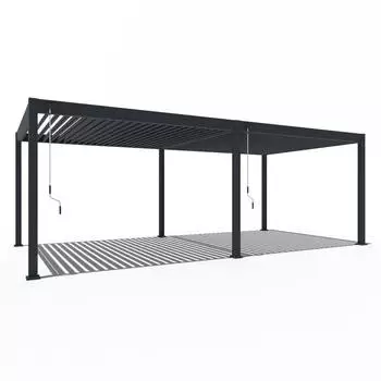 Weide Deluxe Pergola Pavillon 720 x 255 x 360 cm Aluminium Anthrazit (004304001001) – Weide Deluxe Pergola Pavillon 720 x 255 x 360 cm Aluminium Anthrazit (004304001001)