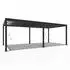 Weide Deluxe Pergola Pavillon 720 x 255 x 360 cm Aluminium Anthrazit (004304001001)