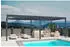 Weide Deluxe Pergola Pavillon 720 x 255 x 360 cm Aluminium Anthrazit (004304001001)