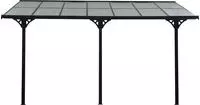 WESTMANN Terrassendach "Bruce" Rahmen aus pulverbeschichtetem Aluminium, schwarz