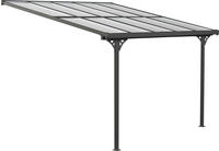 WESTMANN Terrassendach "Bruce" Rahmen aus pulverbeschichtetem Aluminium, schwarz