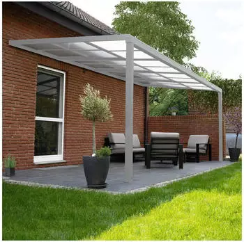 Home Deluxe Terrassenüberdachung 390 x 295 cm weiß