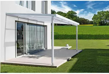 Gutta Vordach Premium weiß/klar 410x406cm