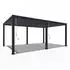 Weide Deluxe Plus 600x255x400 cm Pavillon freistehend Aluminium anthrazit