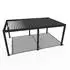 Weide Deluxe Plus 600x255x400 cm Pavillon freistehend Aluminium anthrazit
