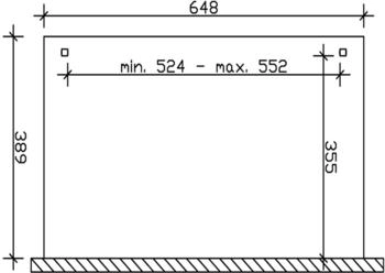 Skan Holz Verona o. Mittelpfosten Breite 648 cm-648 x 389 cm - Gr. 4-anthrazit – Skan Holz Verona o. Mittelpfosten Breite 648 cm-648 x 389 cm - Gr. 4-anthrazit für großzügigen Terrassenschutz