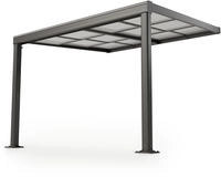 Terrassen&uuml;berdachung 3x3 M Mit Schiebedach - Terrassendach Aus Aluminium Mit