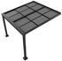 Juskys Jakarta 3x3 m Schiebedach Alu mit Doppelstegplatten