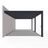 Weide Deluxe Plus Wand Pergola Aluminium 4 x 6m anthrazit