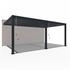 Weide Deluxe Plus Wand Pergola Aluminium 4 x 6m anthrazit