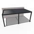 Weide Deluxe Plus Wand Pergola Aluminium 4 x 6m anthrazit