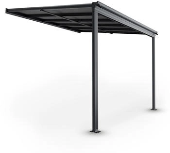 Juskys Terrassen&uuml;berdachung Borneo 3 x 3 m dunkelgrau