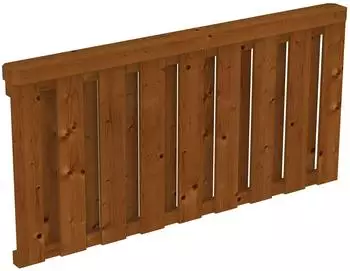 Skan Holz Brüstungsgeländer Deckelschalung Douglasie Nussbaum 170x84 cm (209514-03)