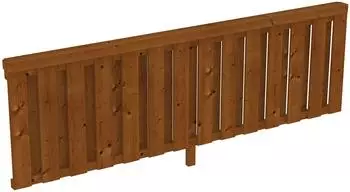 Skan Holz Brüstungsgeländer Deckelschalung Douglasie Nussbaum 270 x 84 cm (209552-03)