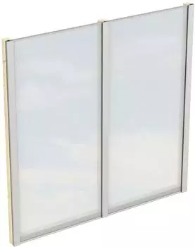 Skan Holz Seitenwand mit Polycarbonatplatten für Terrassenüberdachungen Natur (210503-00)