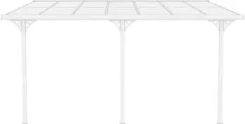 Westmann Terrassen&uuml;berdachung Bruce Aluminium wei&szlig; (SI06106W)
