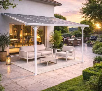 Westmann Bruce 313 Alu-Terrassen&uuml;berdachung Wei&szlig; 300x313x270cm