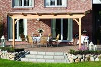 Skanholz Terrassendach "Ravenna" 434 cm Breite, verschiedene Tiefen