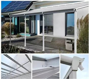Home Deluxe Terrassen&uuml;berdachung 618 x 303 x 226 / 278 cm 8400