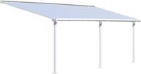 Palram - Canopia Aluminium Terrassen&uuml;berdachung Olympia Wei&szlig; 295x730x305 Cm