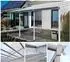 312 x 303 cm weiß: Home Deluxe Terrassenüberdachung 312 x 303 cm