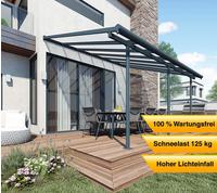 Canopia Aluminium Terrassen&uuml;berdachung Sierra Anthrazit 299x555x305 Cm - Palram