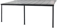 Home Deluxe - Terrassen&uuml;berdachung Solis - Grau - B/t/h: 435 / 442 X 300 / 303 X 278