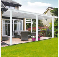 Terrassen&uuml;berdachung Solis Farbe: Wei&szlig;, Gr&ouml;&szlig;e: 495 X 303 X 226 / 278 Cm