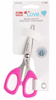 Prym Love Nähschere Micro Serration - Sägeschliff (pink/ 13,5 cm)