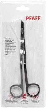 Pfaff doppelt gebogene Stickschere (15,2 cm/ 6\"/ schwarz)