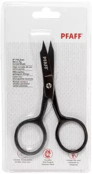 Pfaff gebogene Stickschere Mikrospitze (10,2 cm/ 4\"/ schwarz)