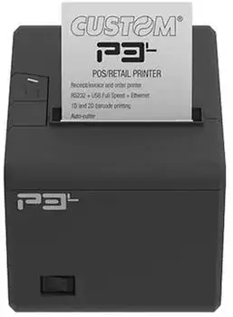 Custom P3L POS-Drucker Thermodirekt 58/80mm LAN/USB/Seriell (911MX010300733)